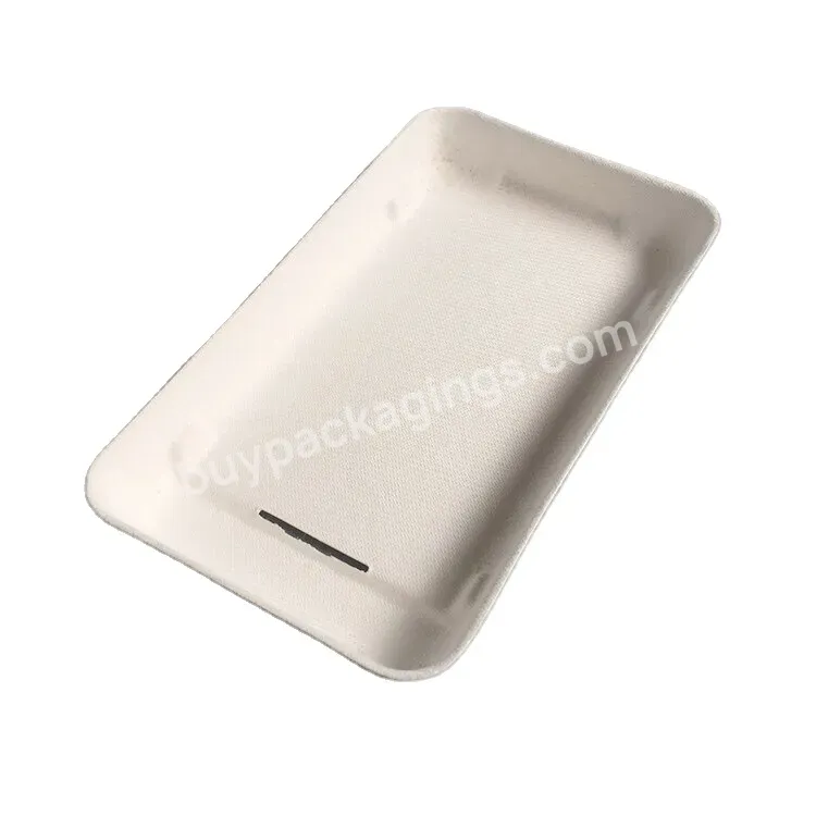 Phone Case Molded Sugarcane Bagasse Pulp Inner Packaging Customized Recycled Mobile Phone Accessories Pulp Paper Tray - Buy 100% Compostable Bagasse Pulp Packaging Eco Friendly Phone Tray,Sugarcane Press Pulp Tray,Recycle Pulp Tray.
