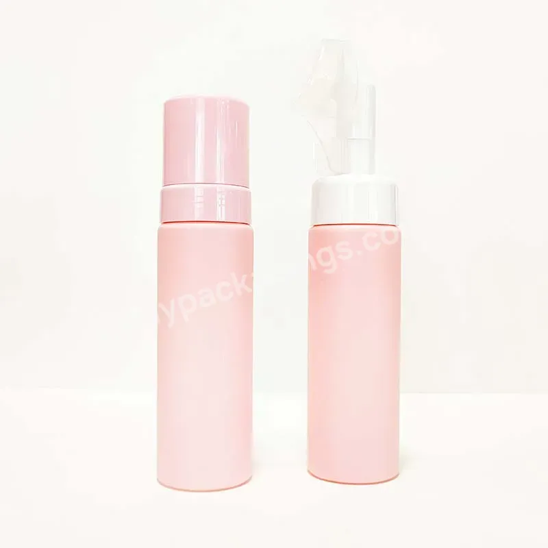 Pink 50ml 100ml 120ml 150ml 200ml Frosted Matte Foaming Hand Soap Face Foam Dispenser Wash Cleanser Pump Lash Shampoo Bottle