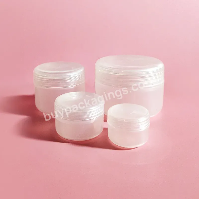 Pink Black White 5g 10g 15g 20g 50g 100g Plastic Pomade Lip Scrub Container Lip Balm Jar