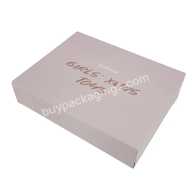 Pink Box With Gold Foil Stamp E Flute Packaging Box Containing The Photo Frame