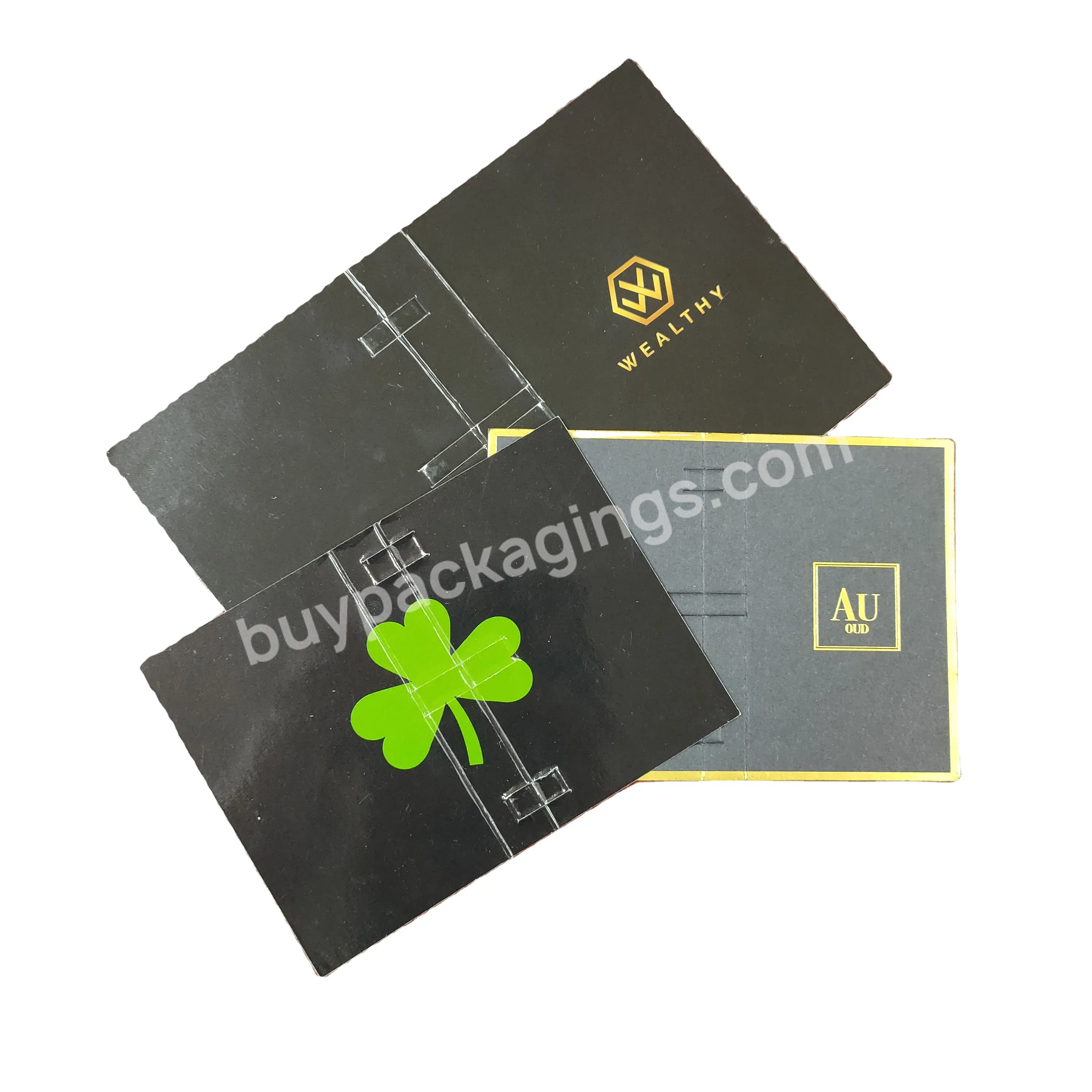 Pink Color Business Card Printing Luxury Logo For Perfume Sample Card