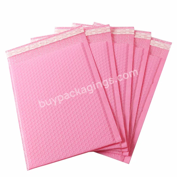 Pink Color Wholesale Bubble Mailer Postal Courier Shipping Bag Polymailers For Express