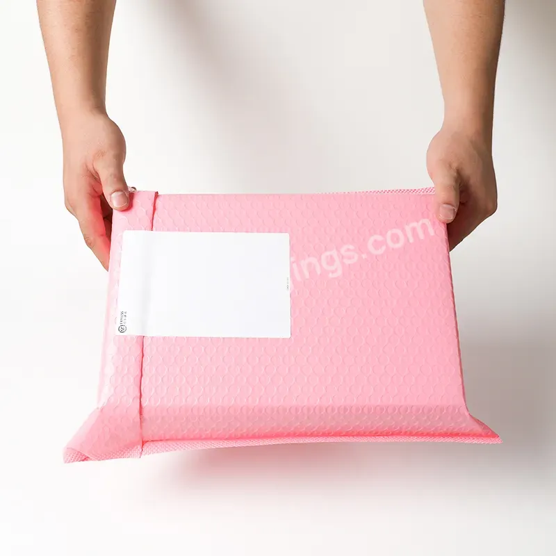 Pink Color Wholesale Bubble Mailer Postal Courier Shipping Bag Polymailers For Express