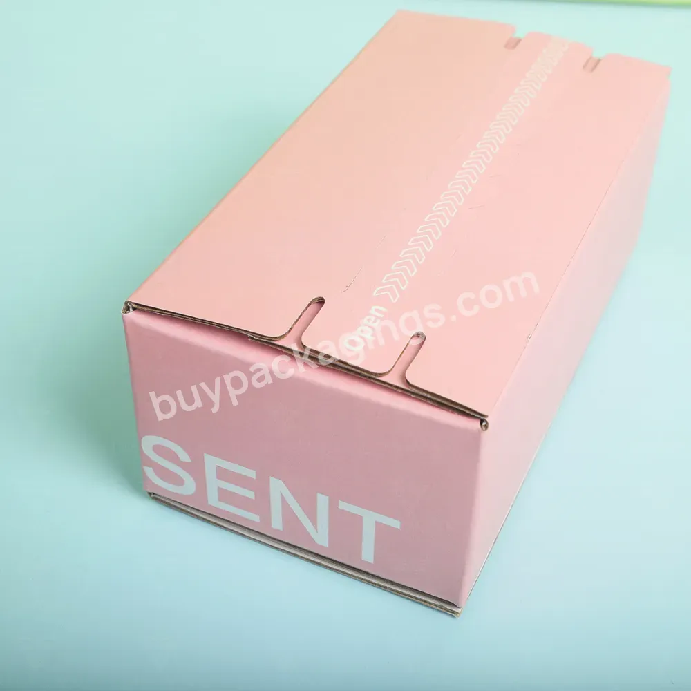 Pink Cosmetics Customized Paper Box Gift Corrugate Paper Box Packaging Custom Recycle Paper Shipping Gift Box