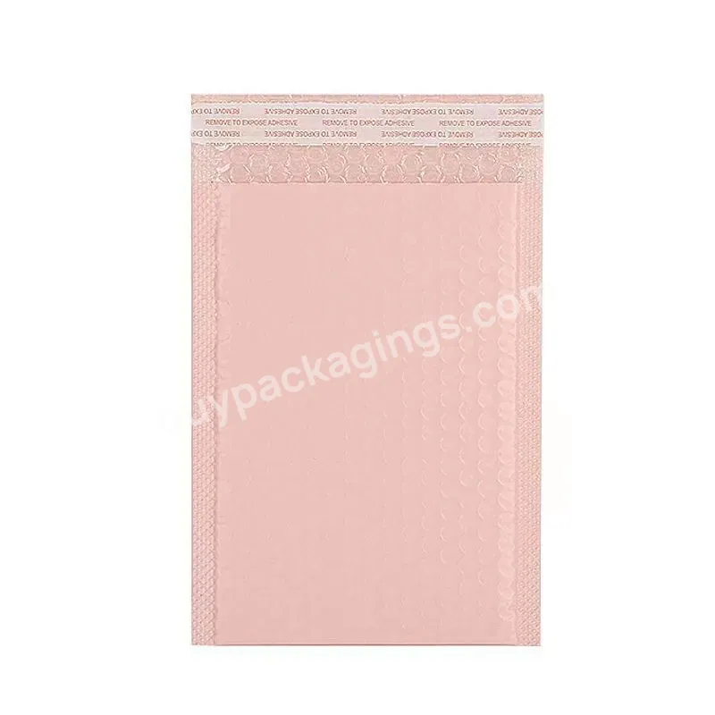 Pink Free Shipping Bags Postage Bags Bolsas Plasticas Mailing Envelope Poly 4x8 Bubble Mailer Bag