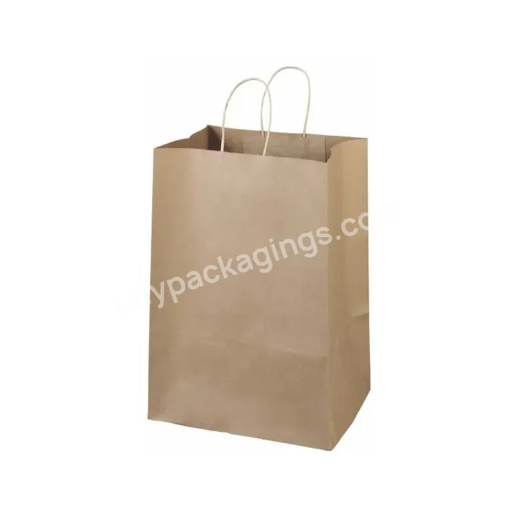 Pink Fruit Costume Wholesale Cheap Custom Printing Jewelry Brown Advertising Paper Bag With Handle