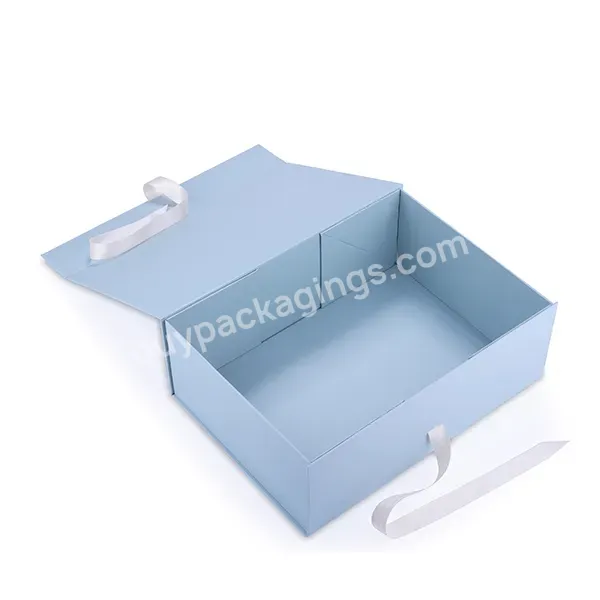 Pink Gift Packaging Box Custom Luxury Lid And Base Ribbon Paper Box For Scarf Packaging