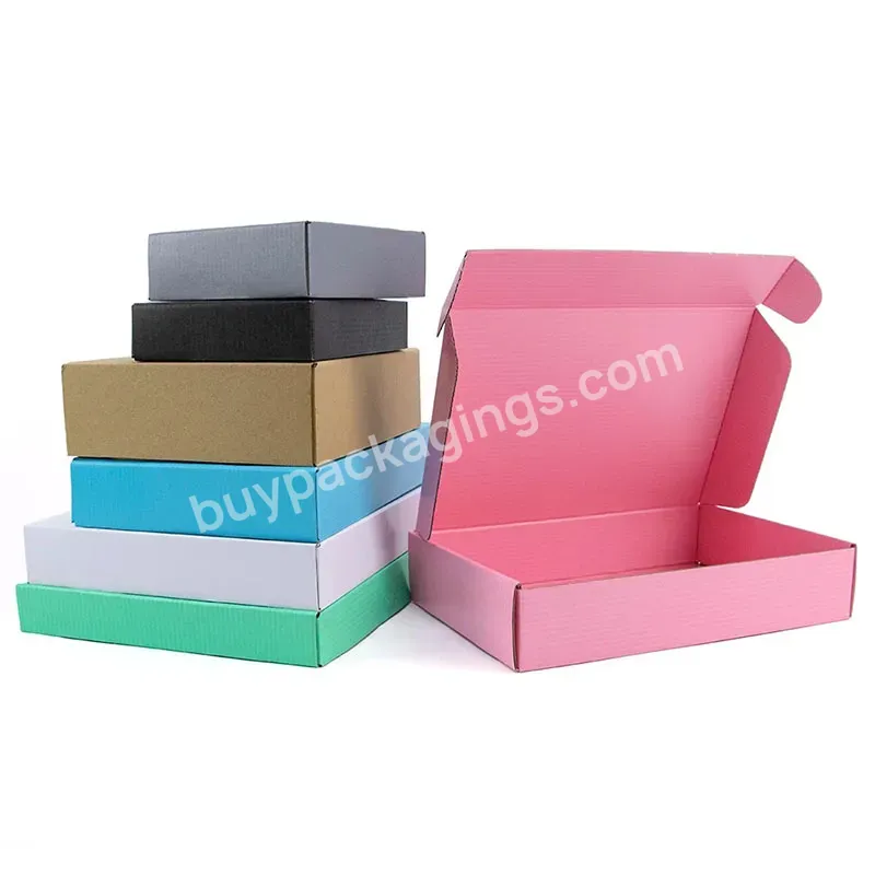 Pink Mailer Boxes Custom Printing Logo Shipping Corrugated Folding Box With Logo