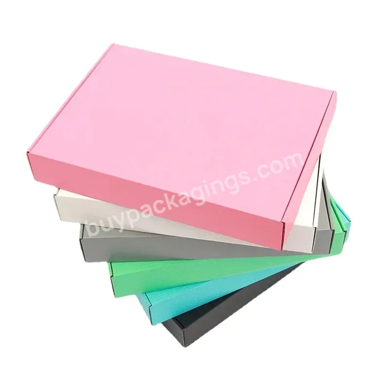 Pink Mailer Boxes Custom Printing Logo Shipping Corrugated Folding Box With Logo