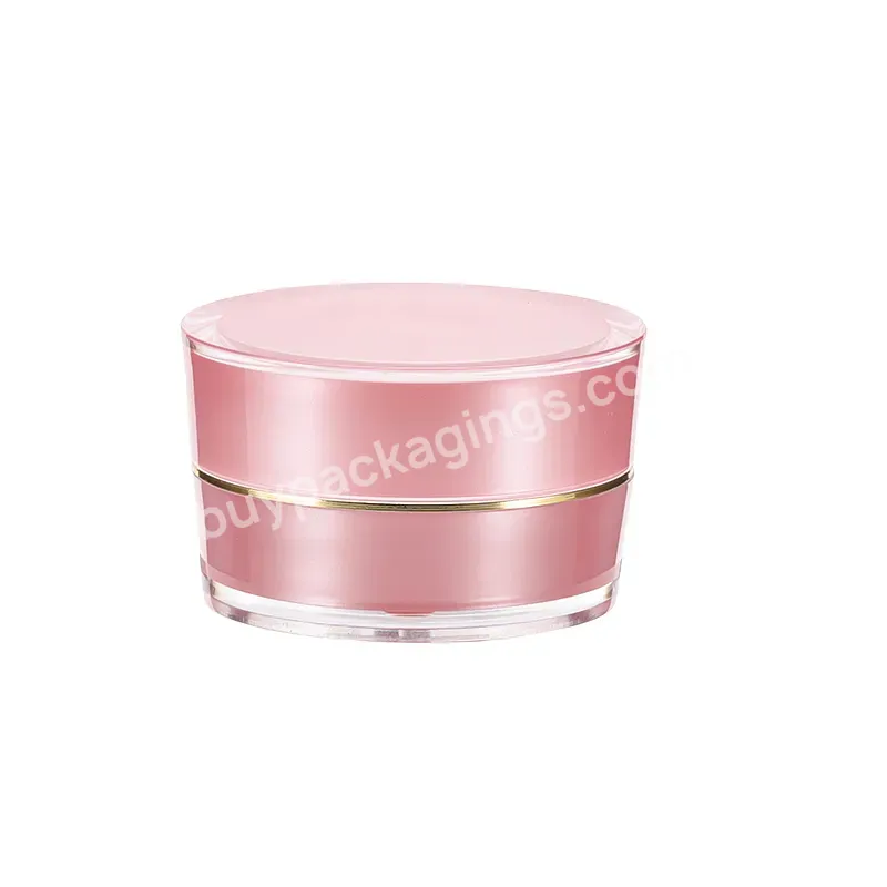 Pink Phnom Penh Acrylic Cosmetic Jar Liner Customizable Color Logo Empty Jar With Lid Cosmetic Container