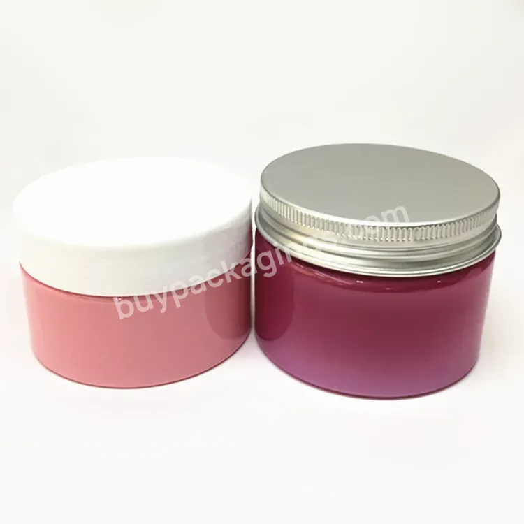 Pink Plastic 100ml Cream Lotion Jars/skincare Cream Jar For Cosmetic Skincare Packaging