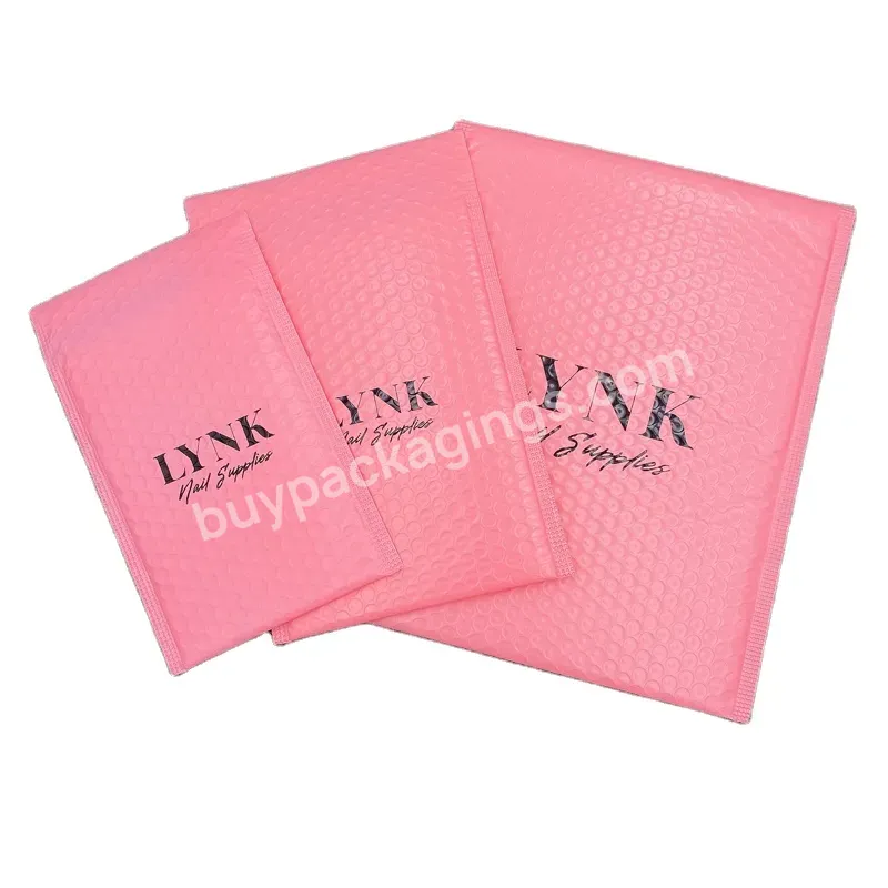 Pink Poly Bubble Mailers 10*12 Inch Padded Envelopes Self Sealed Poly Mailers For Shipping Packaging Mailing