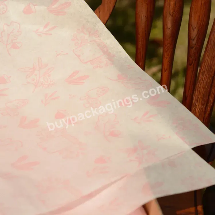 Pink Tissue Paper Packaging For Small Business Wrapping Custom Wrap Tissue For Box Pink Custom Printed Tissue Paper