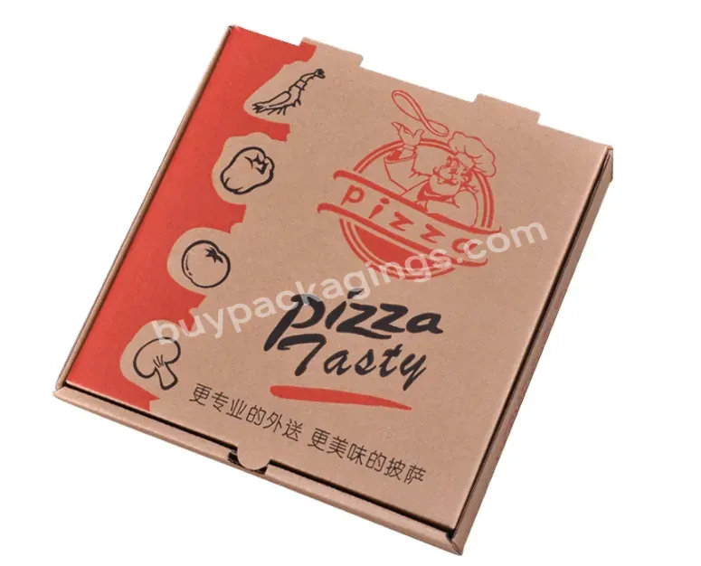 Pizza Box 6 7 8 9 10 12 " Insulated Blank Corrugated Disposable Custom Paper Box