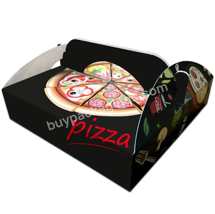 Pizza Box Maker Hand Holding 12 14 16 18 Inch Custom Black Pizza Boxes Cheap Pizza Boxes