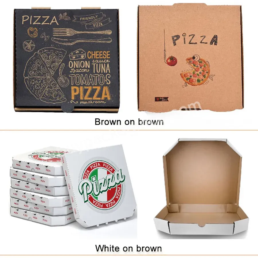 Pizza Box Maker High Quality Custom Logo Pizza Box Packaging Corrugated Pizza Boxes