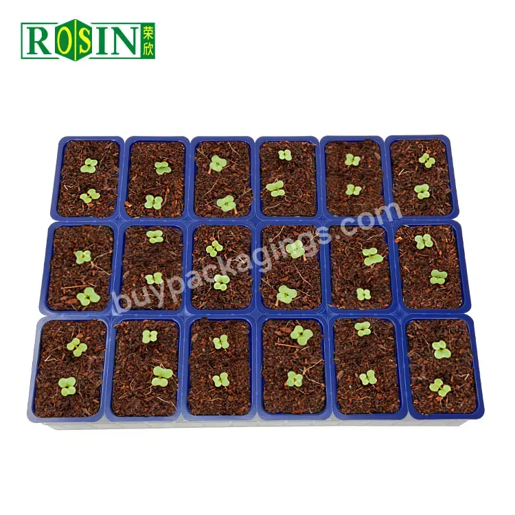 Pla Biodegradable Seed Tray 18 Cell Plastic Agriculture Garden Biodegradable Nursery Seeding Starter Tray - Buy Biodegradable Seed Tray,Garden Biodegradable Nursery Seeding Starter Tray,Plant Trays Plastic Seed Starter.