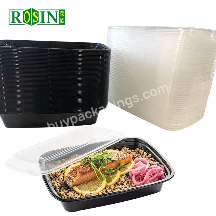 Pla Microwavable Disposable Fast Food Lunch Box Plastic Food Containers With Lids