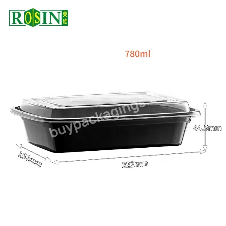 Pla Microwavable Disposable Fast Food Lunch Box Plastic Food Containers With Lids