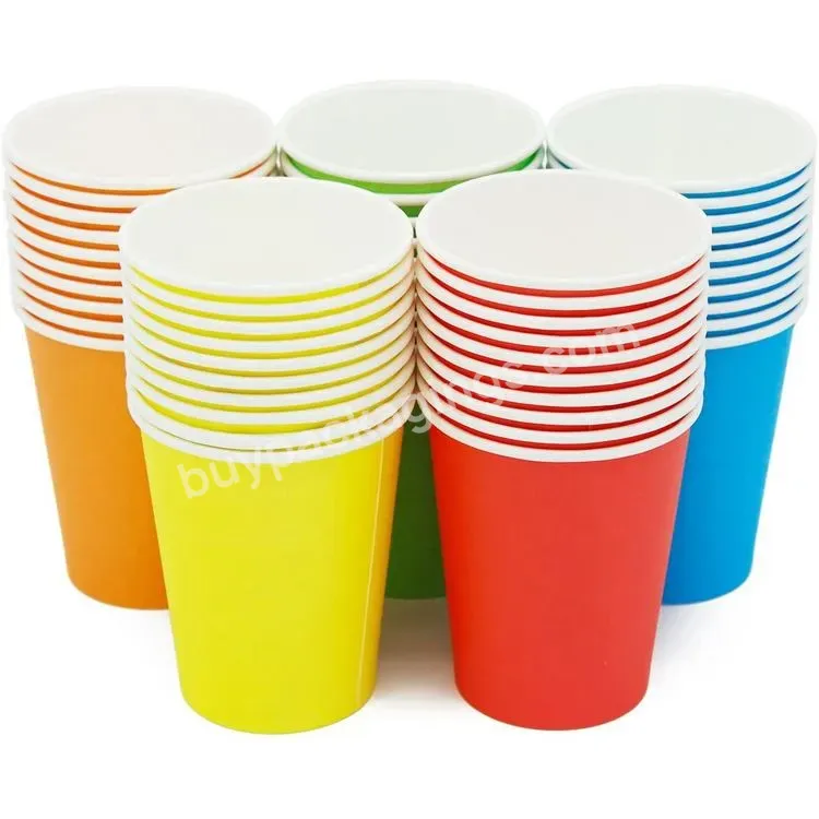 Pla Products Single Wall Drinking Paper Cup Disposable Cups Seal For