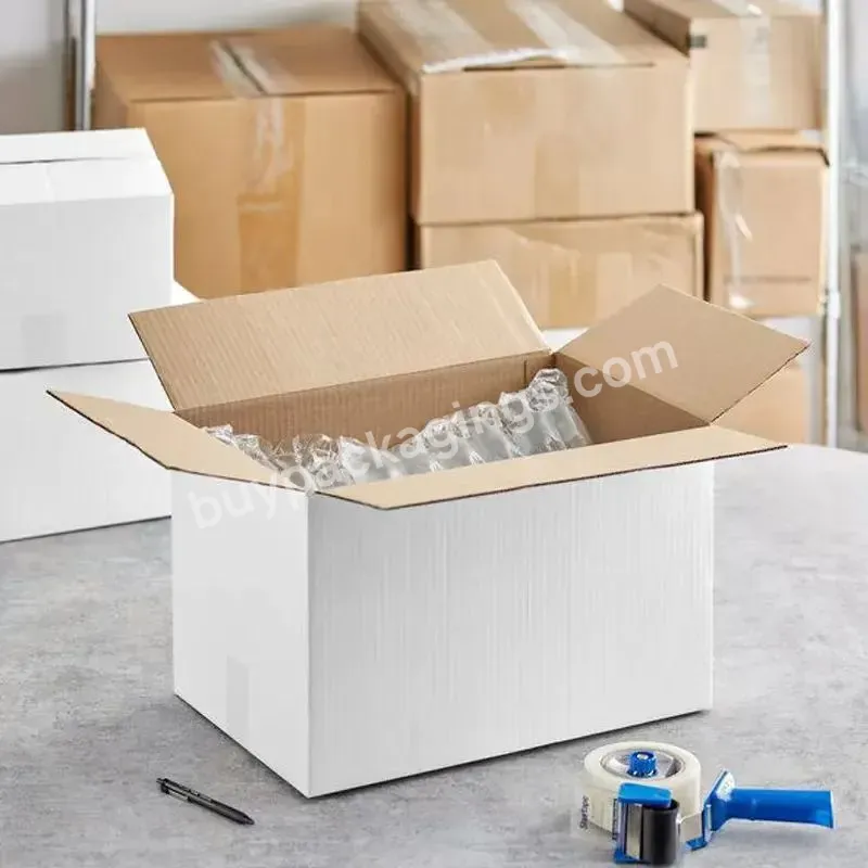 Plain Cardboard E-corrogated Wholesale Shipping Boxes Carton Parcel Courier Box Kraft Postal Cargo Delivery Parsel Box