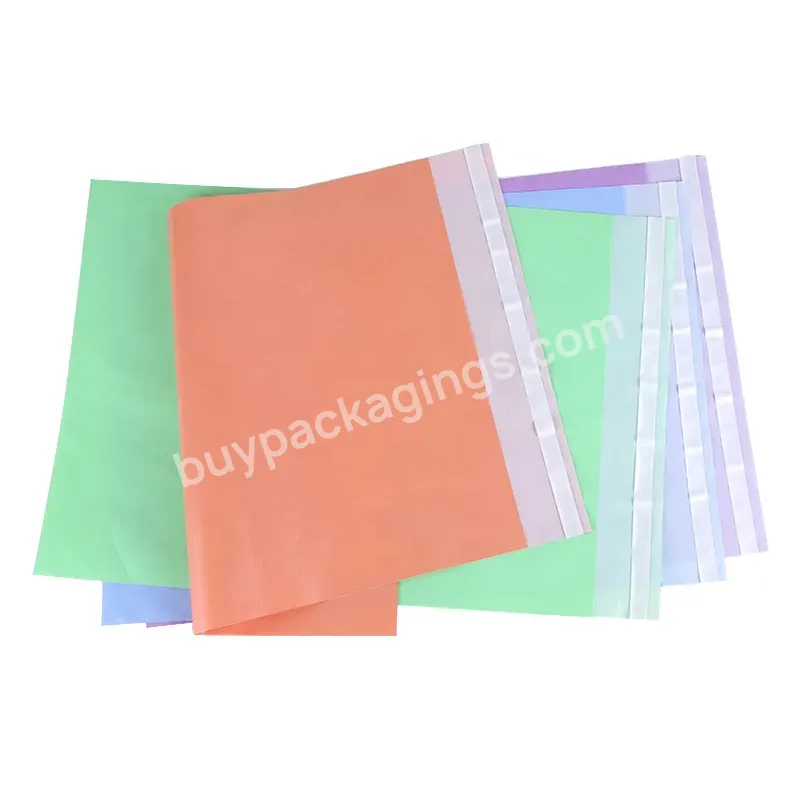 Plain Poly Mailer Pink Bule Black Green Purple Plastic Clothes Hoodies Shirts Shipping Packaging Polybag