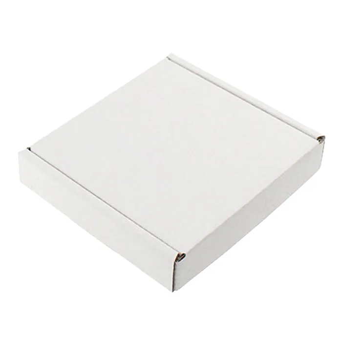 Plain white corrugated paper cardboard shipping packaging mailer carton mental health medical box custom logo for post