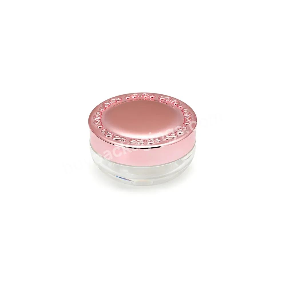 Plastic 15g Single Wall Small Cosmetic Acrylic Eye Cream Jar For Cosmetics Cream Empty Jar