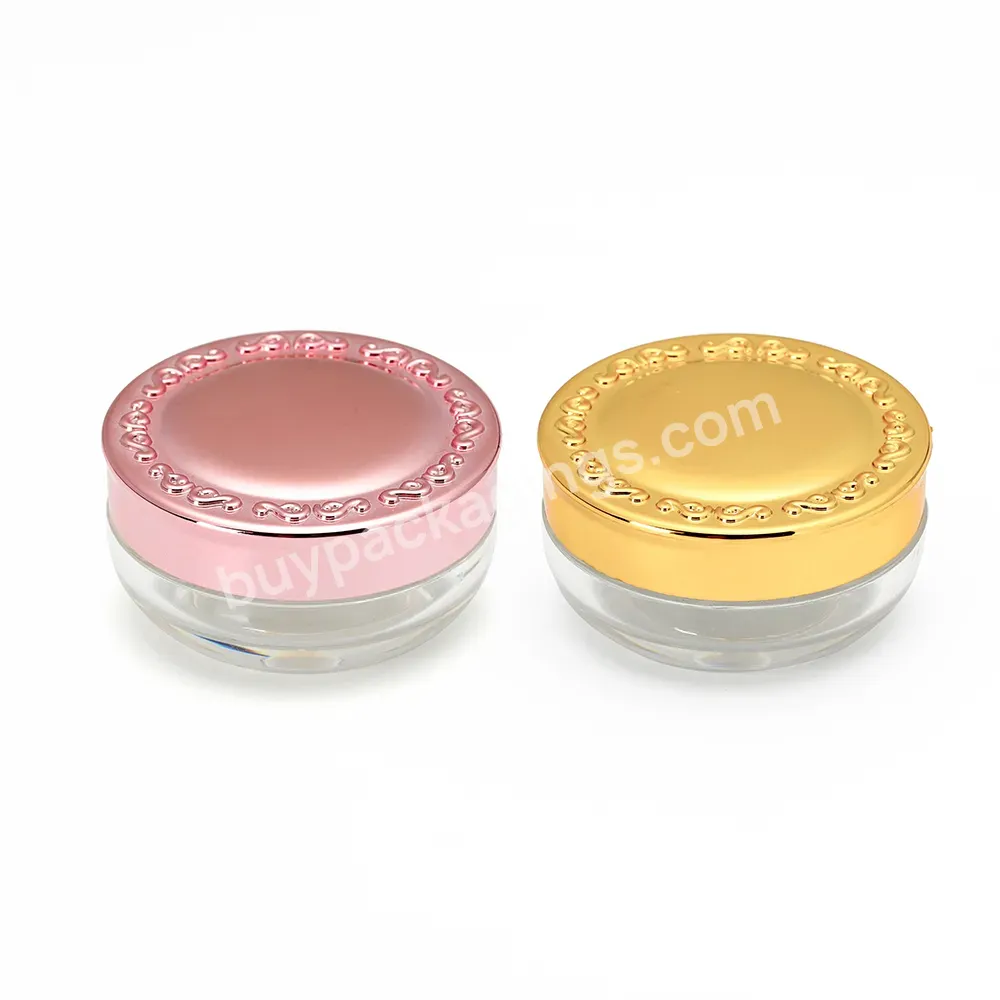 Plastic 15g Single Wall Small Cosmetic Acrylic Eye Cream Jar For Cosmetics Cream Empty Jar