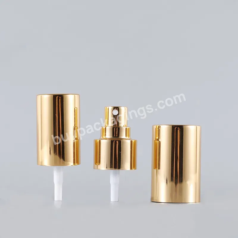 Plastic 18/415 20/410 24/410 28/410 Cosmetics Packaging Electroplated Gold Mist Sprayer Pump