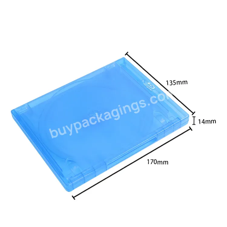 Plastic 25gb 6x Bdr Blu Ray Blank Disc Bluray Holder Dvd Cd Boxes Movies Bluray Box Blue Blu Ray Cases