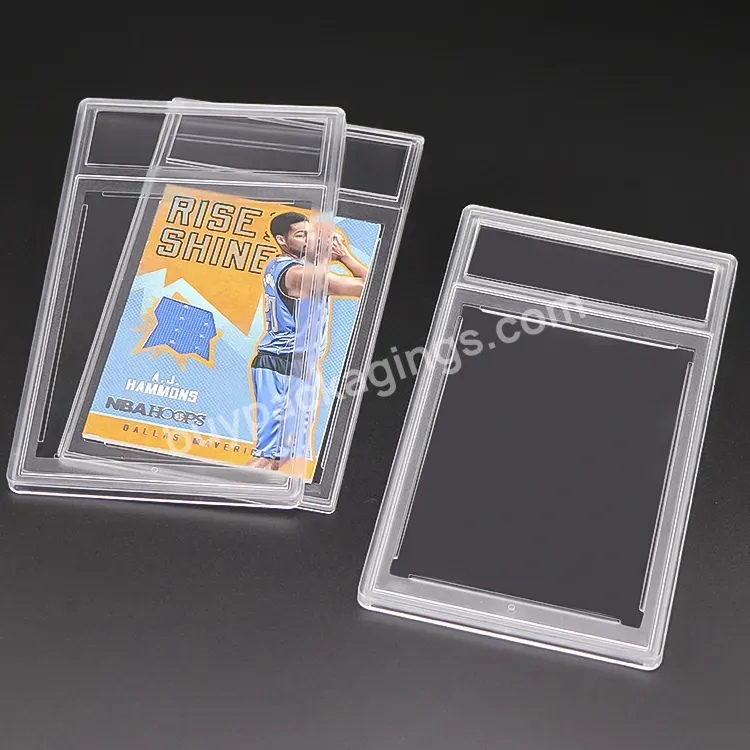 Plastic Acrylic 35pt 100pt Sports Graded Card Case Super Clear Card Slab Trading Graded Card Holder For Pokemon Psa - Buy Graded Card Slab,Sports Graded Card Case,Trading Graded Card Slab.