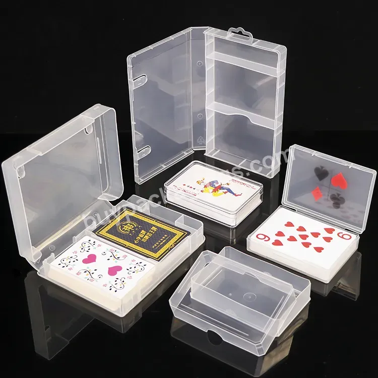 Plastic Acrylic Clear Game Packaging Card Size 57x87mm Container Card Deck Box Playing Card Case For Bicycle Poker Tarot