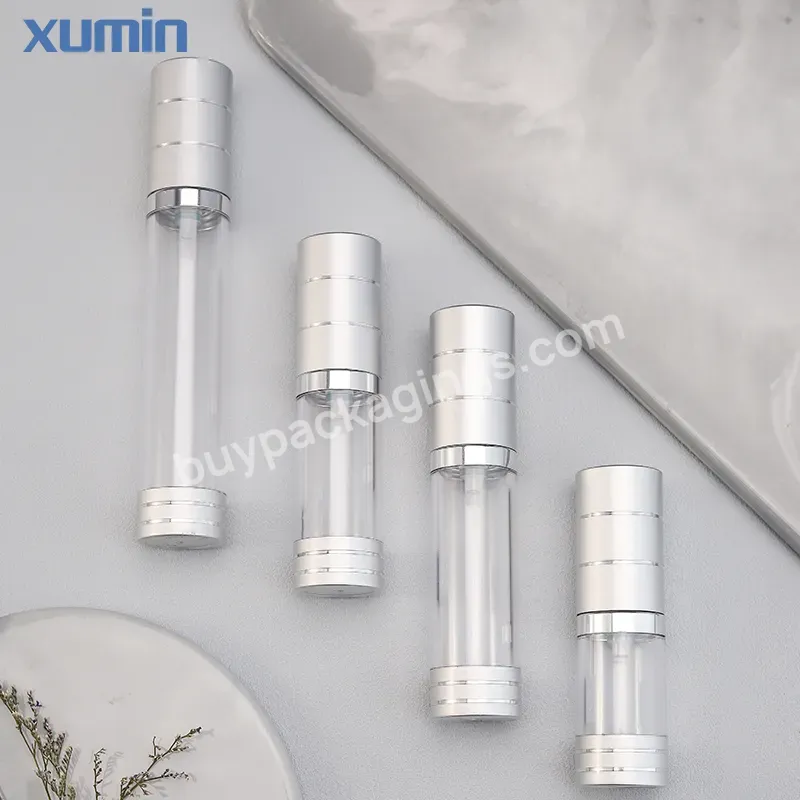 Plastic Airless Pump Lotion Bottles 10ml 15ml 20ml 30ml 30 Ml Serum Airless Bottle For Luxury Clear Airless Bottles - Buy Luxury Clear Airless Bottles,30 Ml Serum Airless Bottle,Airless Pump Bottle.