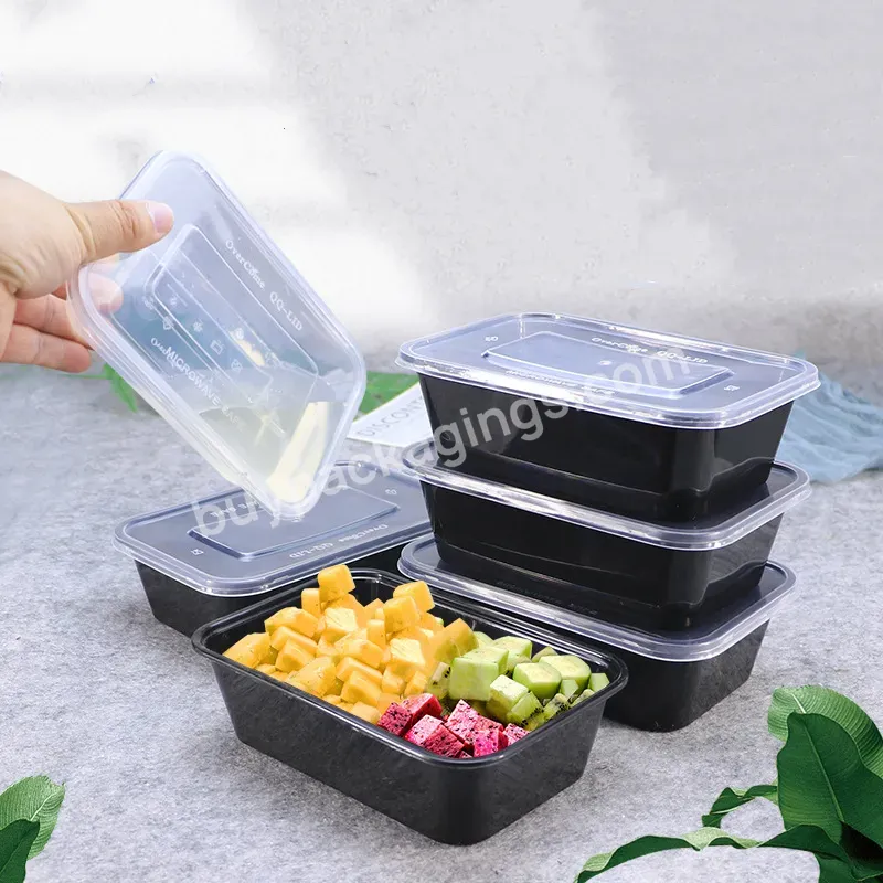 Plastic Bento Lunch Box Wholesale Disposable Plastic Food Container Recyclable Plastic Lunch Box Food Containers