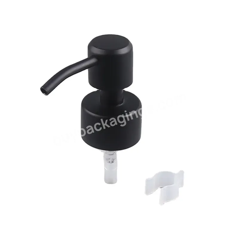 Plastic Black Matte Stainless Steel 24/410 28/400 Cream Pump Uv Shampoo Dispenser Lotion Pump