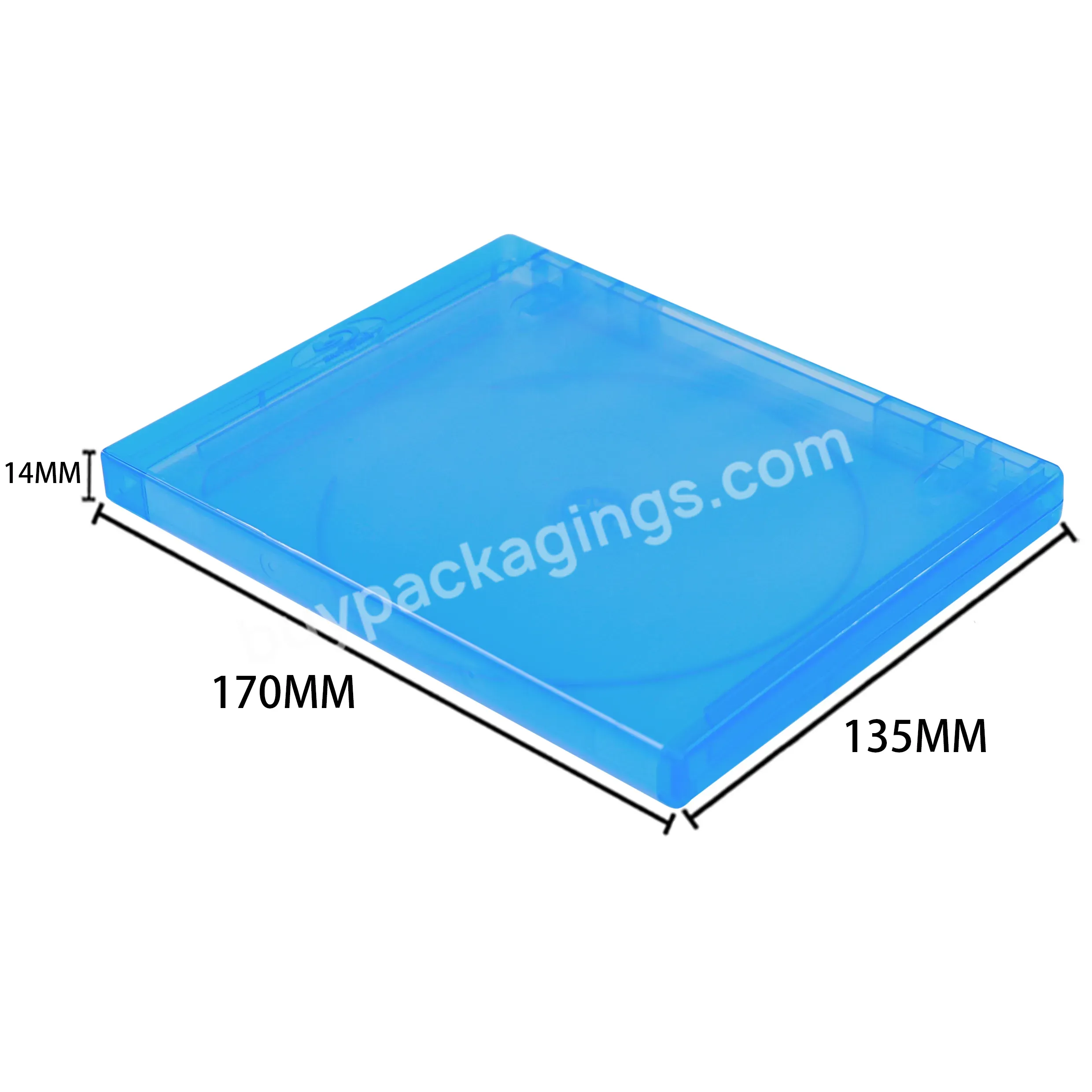 Plastic Bluray Drive Dvd-r Storage Case With Embossed Logo Or Silver Logo Packing Empty Cd Dvd Film Player