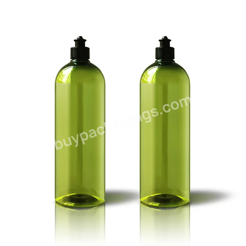 Plastic Bottle 1l Empty Shampoo Bottles Plastic Lotion Bottles Wholesale Pet 1 Litre Screen Printing Screw Cap 1000ml