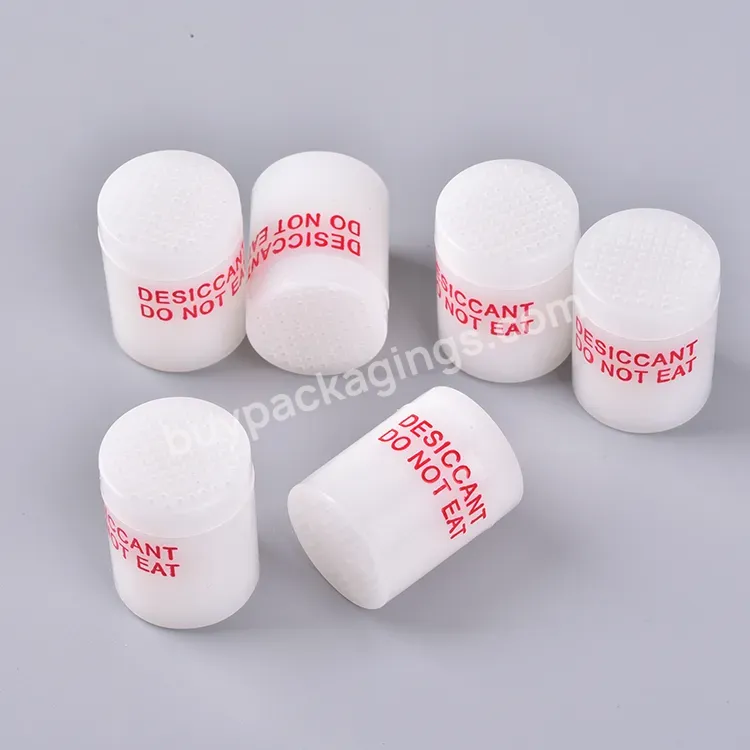 Plastic Bottle 3g Cylinder Desiccant Silica Gel Canister For Pharmaceutical Moisture Proof Beads For Pet Food Packaging - Buy Silica Gel For Pharmaceutical,Silica Gel Desiccant Canister,Moisture Proof Beads.