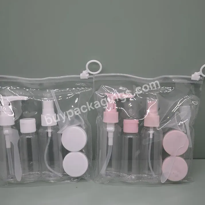 Plastic Bottle Travel Kit Pet Pe Jar Set Daily Care Travel Set Travelling Bottle Sets Facoroty Price