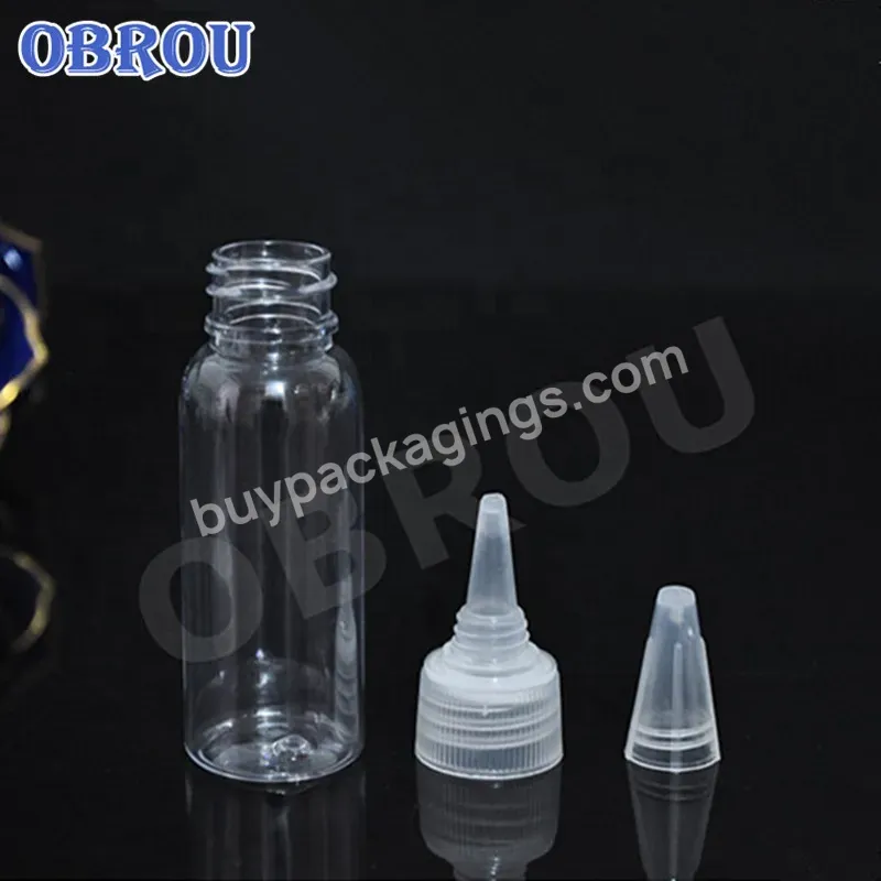 Plastic Bottle With Twist Top Cap For Solvents Oils Paint Ink Squeeze Bottle With Twist Top Cap Tip Applicator