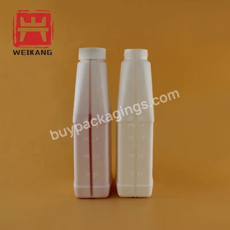 Plastic Bottles Oily Liquid 200ml White Oil Bottle For Automotive Synthetic Oil Power Steering Fluids Hydraulic Oil