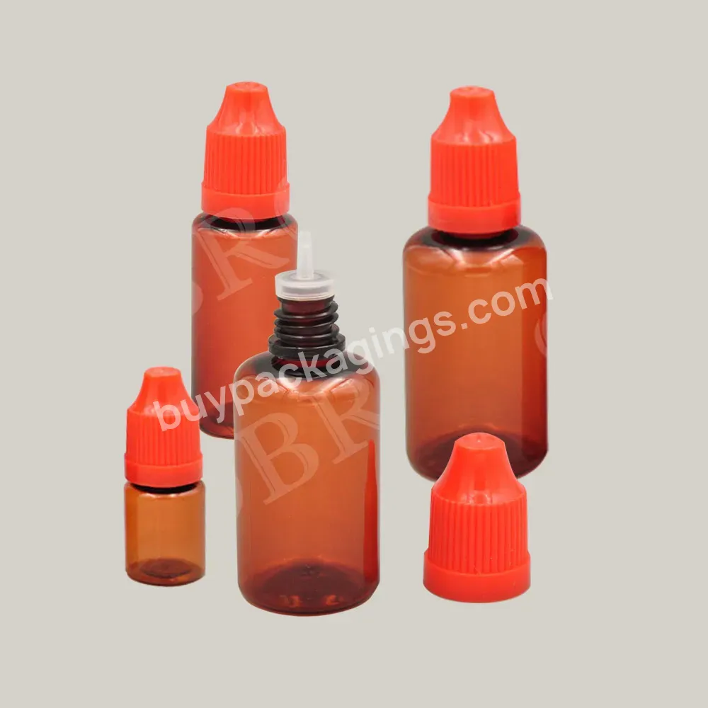 Plastic Brown Dropper Bottle 5ml 10ml 30 Ml Empty Amber Plastic Pet Dropper Bottloil Oil Bottles - Buy Plastic Dropper Bottle,Liquid Oil Bottle,30 Ml Dropper Bottle.