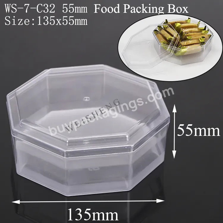 Plastic Candy Boxes Clear Packaging Case For Food Chocolate Candy Packaging Truffle Donut Box Acrylic Dessert Box