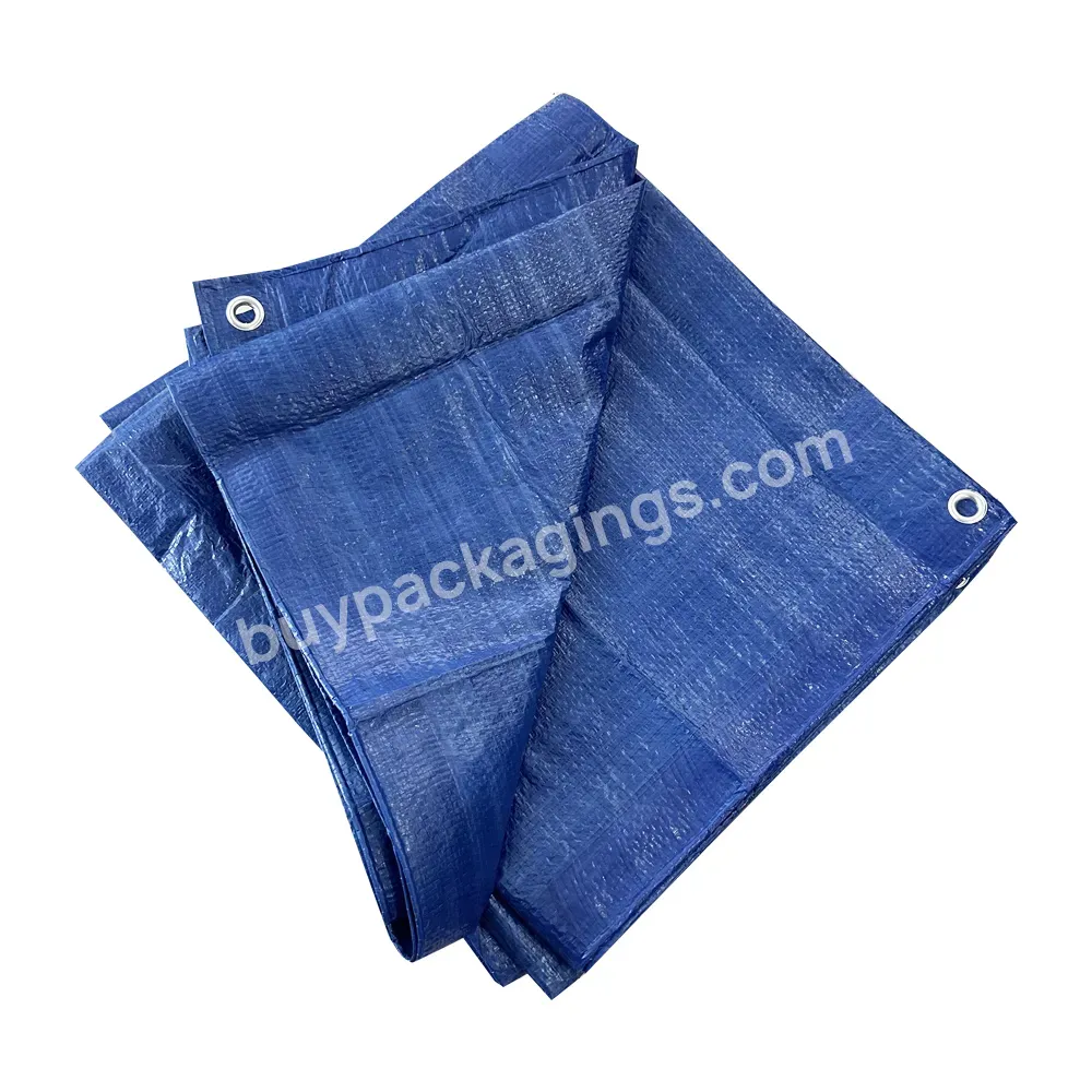 Plastic Canvas Sheet Pe Tarpaulin Blue Color Waterproof Outside Cover Truck Cover Widely Usage Export To Africa