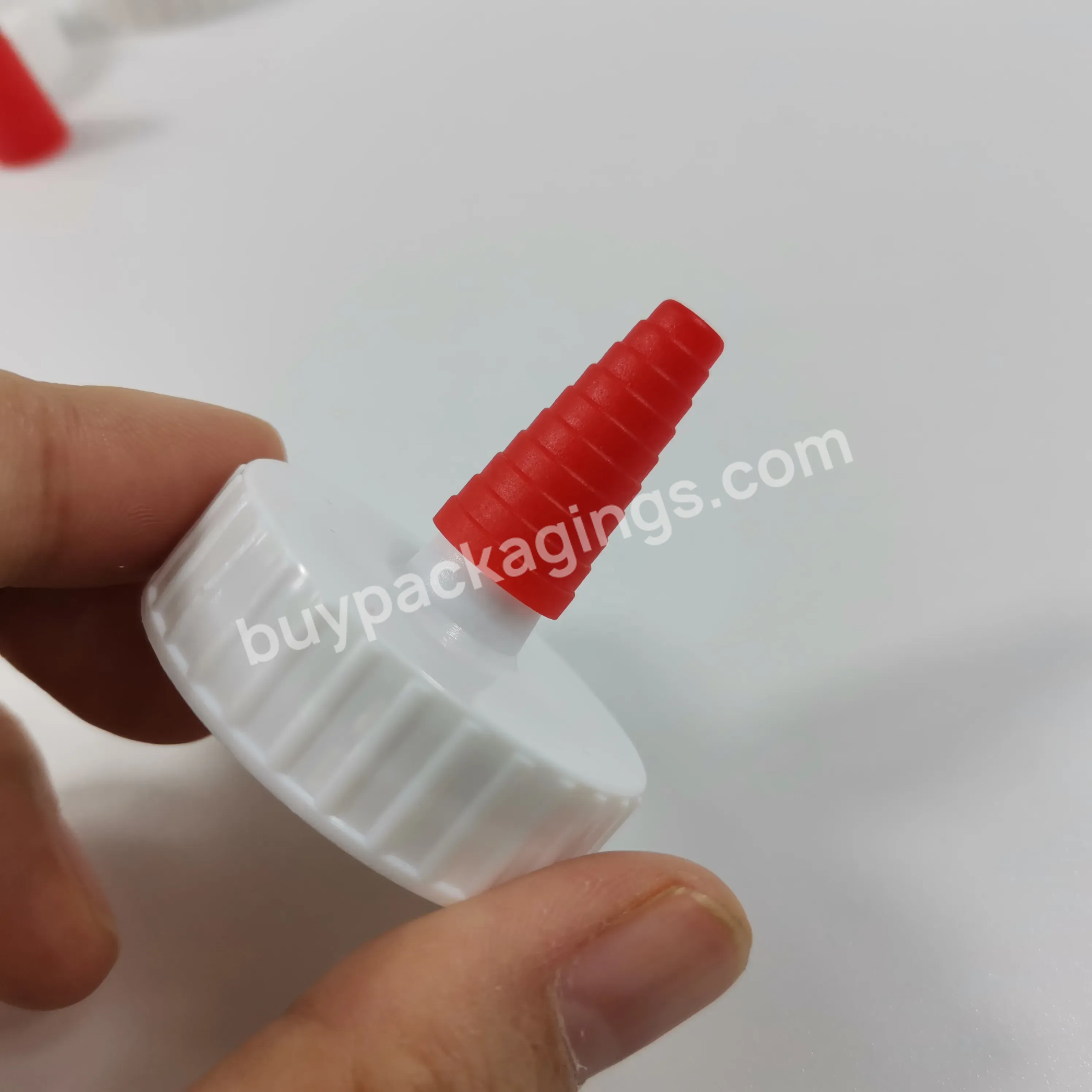 Plastic Cap Manufacturer Custom 38/400 Mm Sauce Bottle Lids Glue Bottle Spout Caps