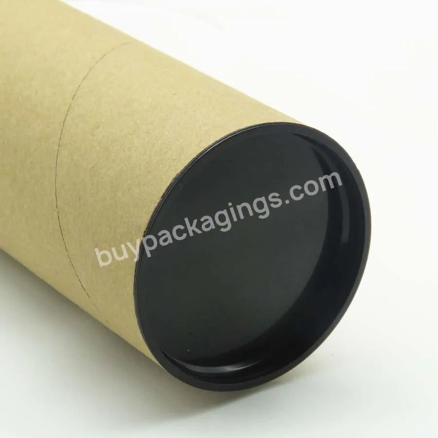 plastic caps end shipping postal mailer round kraft package cardboard paper tube