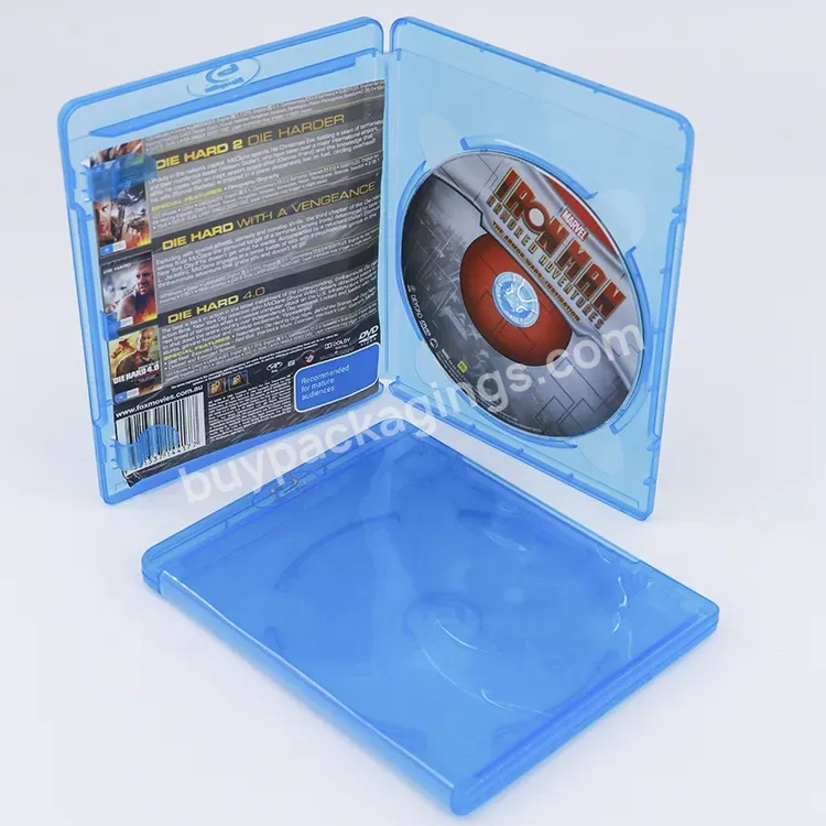 Plastic Cd Bags Cases Bluray Movies Disc Bluray Drive Holder Dvd Blu-ray Box Steelbook Bluray Case