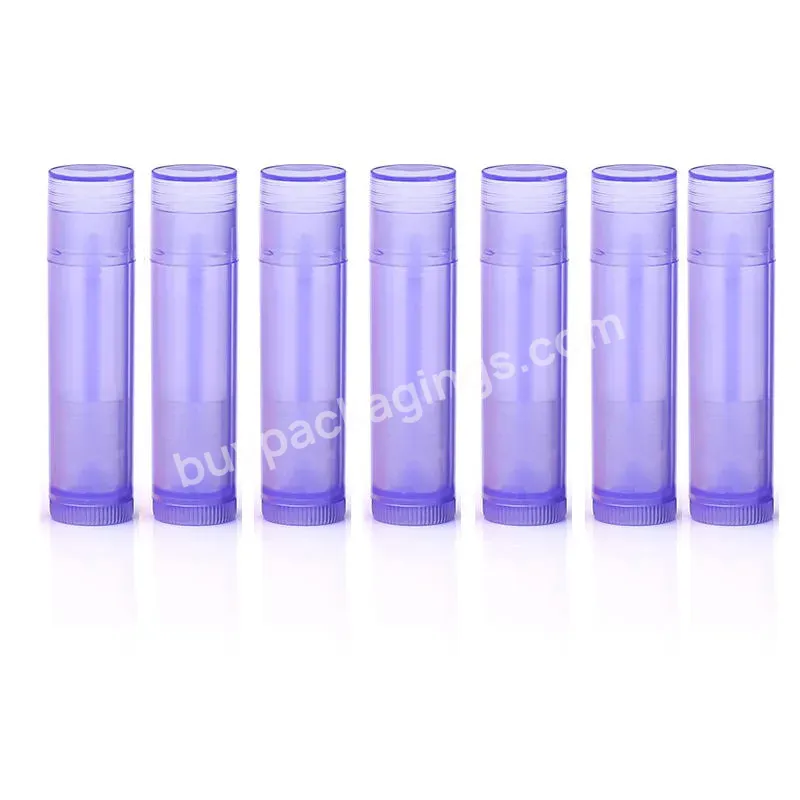 Plastic Chapstick Lip Gloss Tubes Pipe 5g Empty Lipstick Balm Tube Cosmetic Container Travel Refillable Bottle Packaging - Buy Eco Lip Balm Tube,Packaging Lip Tube,Diy Lip Balm Tube.