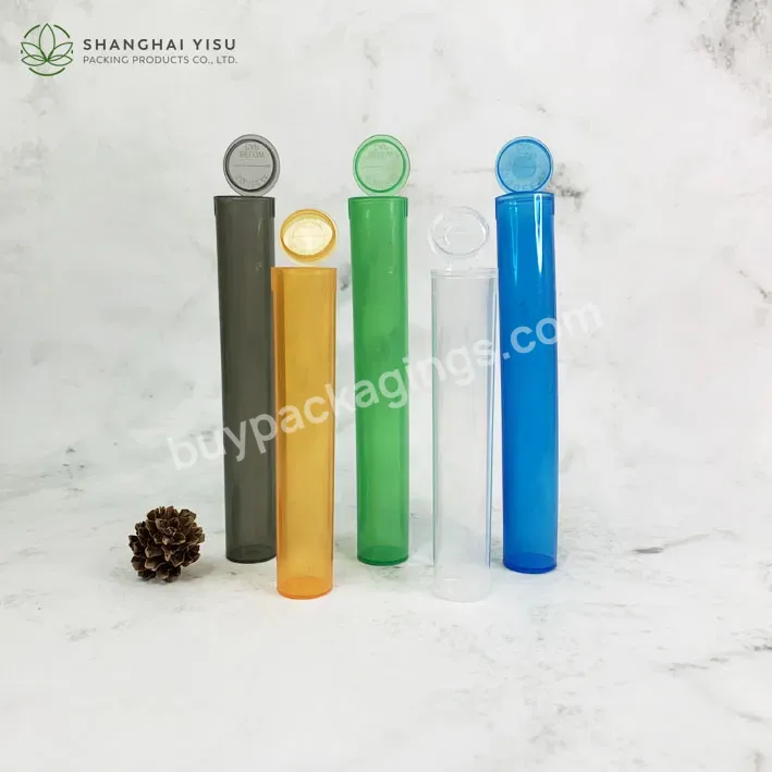 Plastic Child Resistance Custom Color 19*116mm Plastic Pop Top Tube For Packaging - Buy Plastic Pop Top Tube,19*116mm Pop Top Tube,Child Resistance Pop Top Tube.